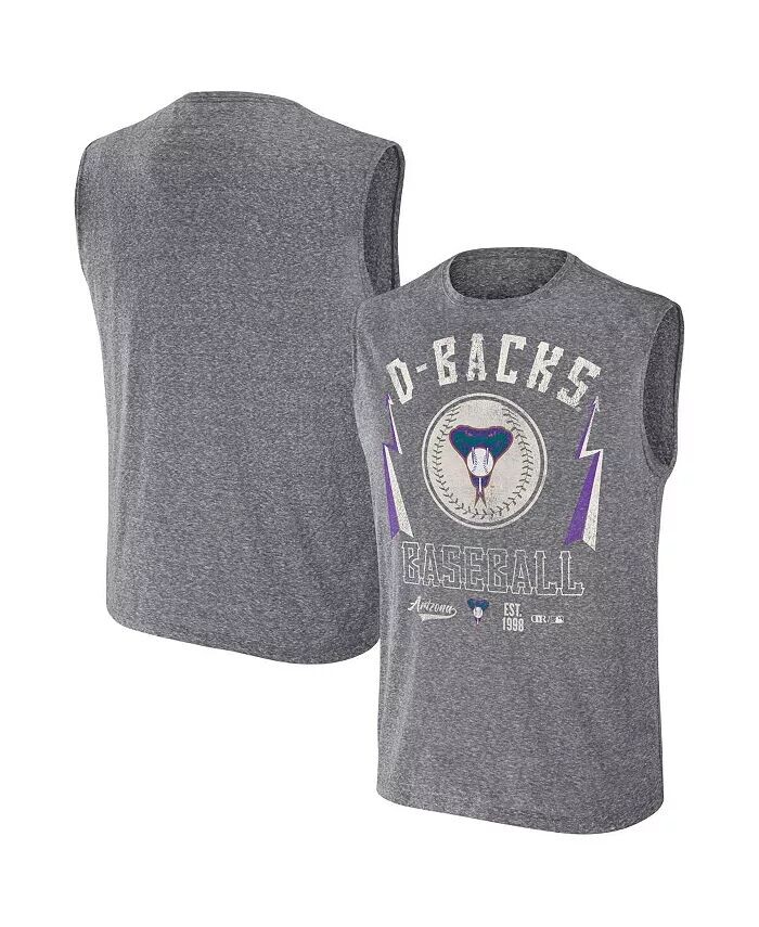 

Мужская футболка Darius Rucker Collection от Charcoal с эффектом потертости Arizona Diamondbacks Muscle Tank Top Fanatics