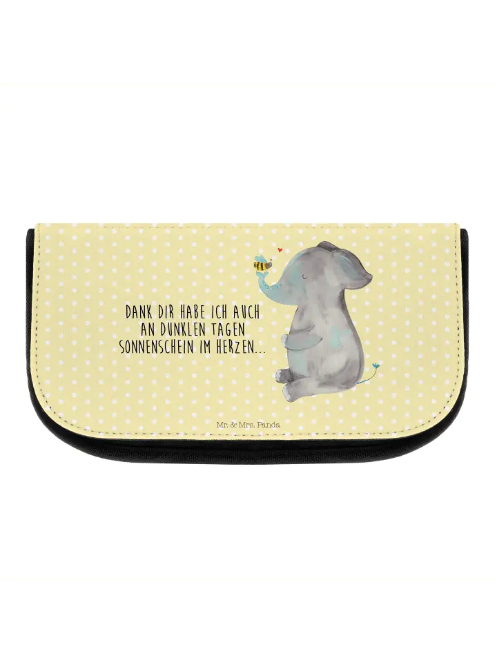 

Косметичка Mr & Mrs Panda Elefant Biene, пастельно-желтый