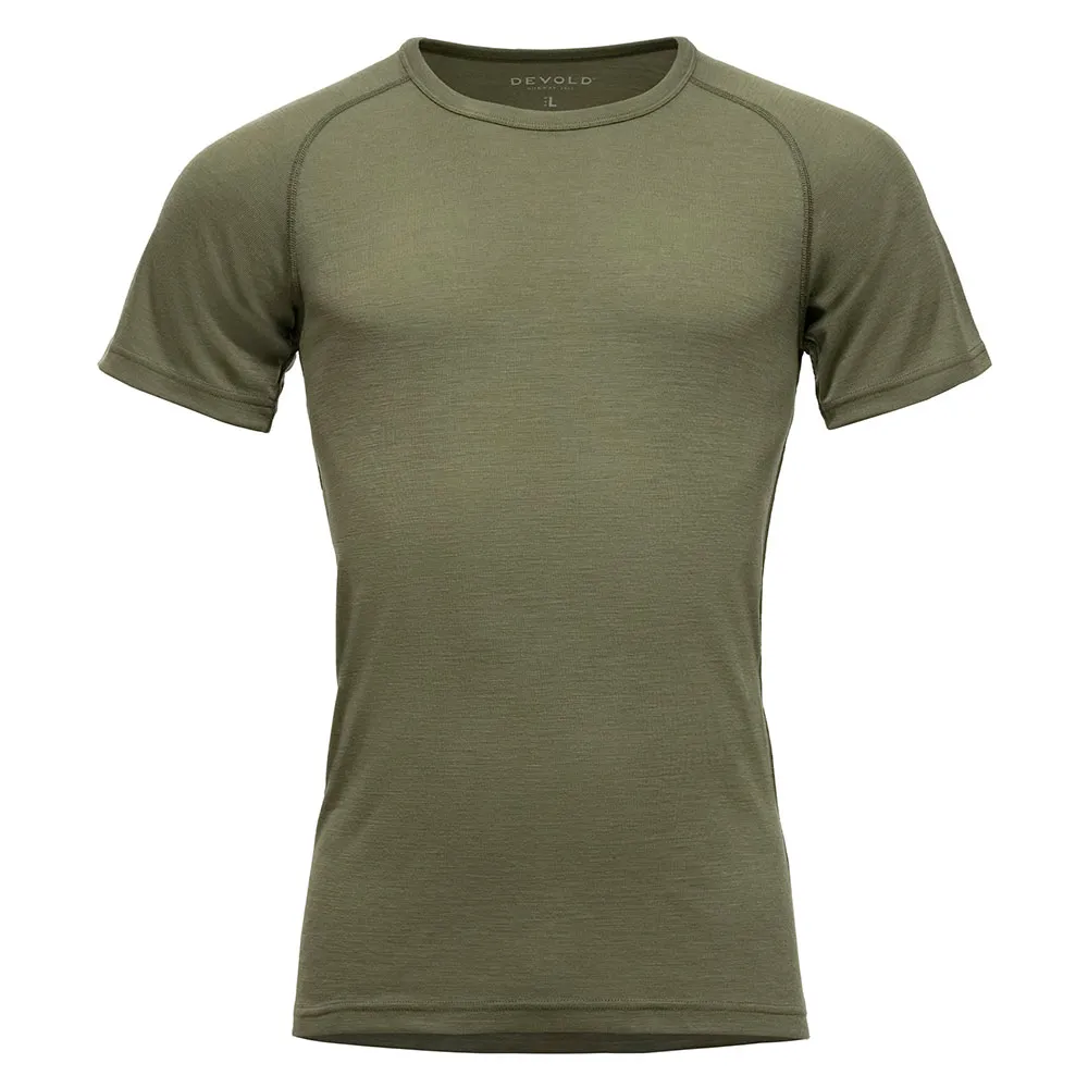 

Базовый слой DEVOLD OF NORWAY Lauparen Merino 190 short sleeve, зеленый