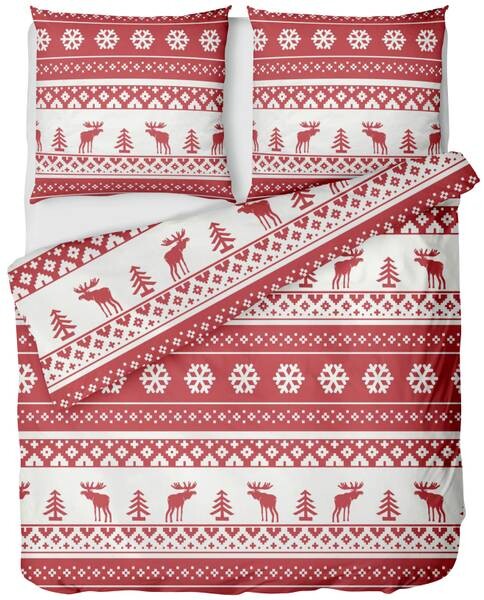 

Постельное белье Linkhoff Weihnachten, 135x200x1 см, красный