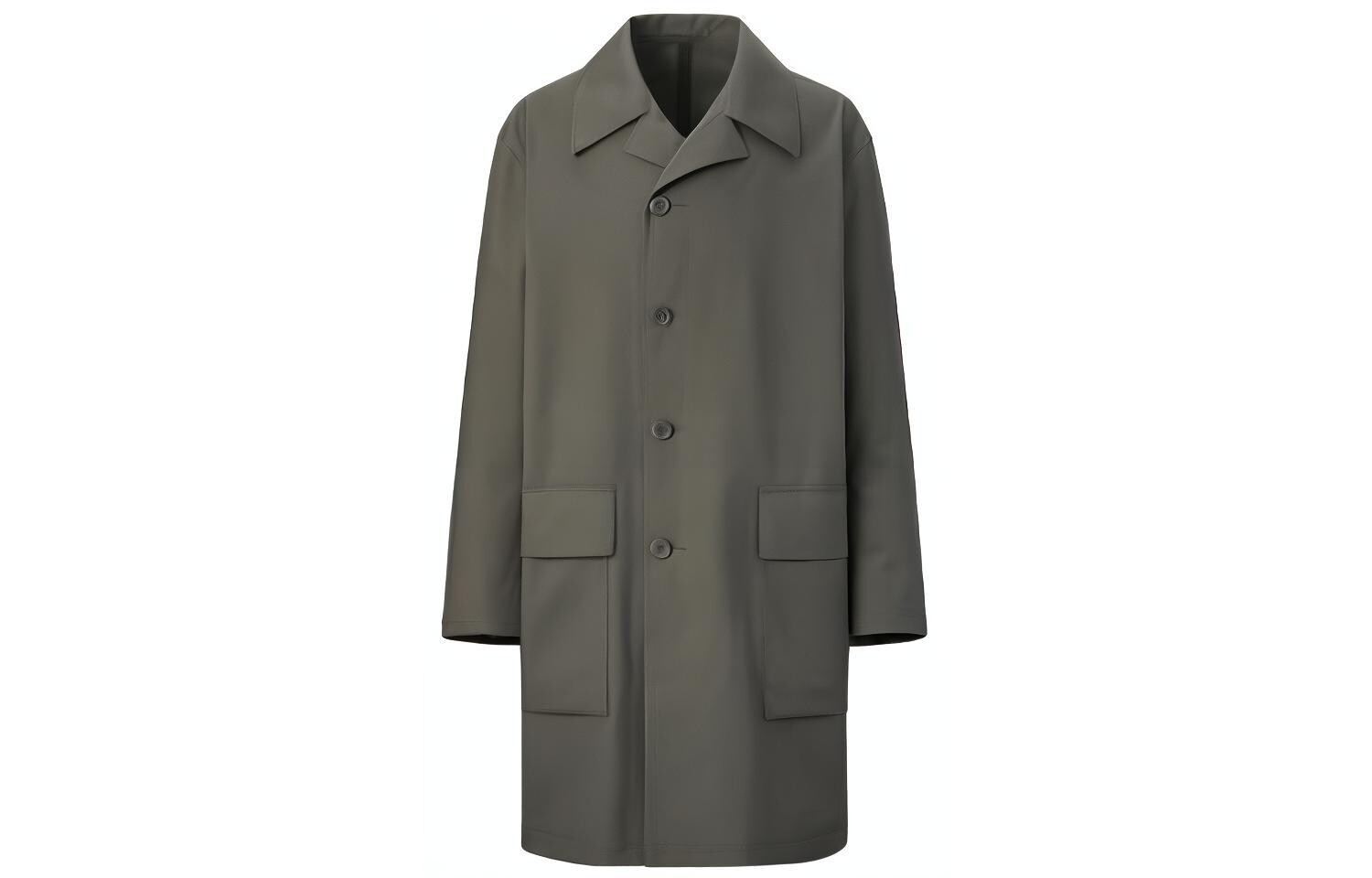

Пальто Uniqlo U Blocktech, 57 оливковый, Зеленый, Пальто Uniqlo U Blocktech, 57 оливковый