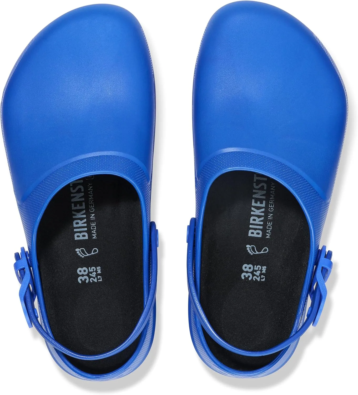 Рабочие антистатические сабо Birkenstock Birki Air 2.0 унисекс из полиуретана с вентиляционными отверстиями, синий — фото 3