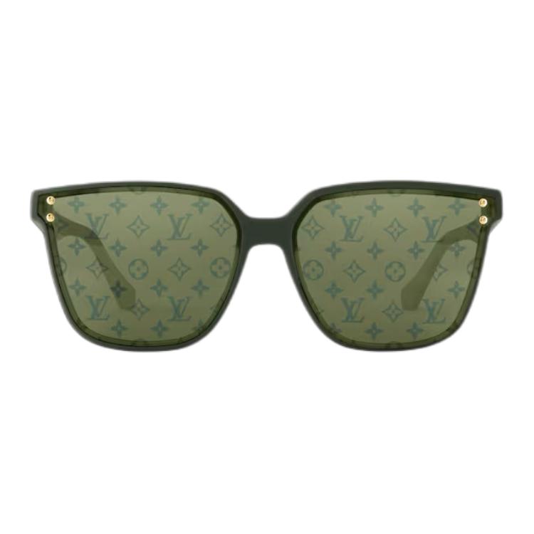 LOUIS VUITTON Луи Виттон Зарима большие квадратные солнцезащитные очки, Green — фото 2