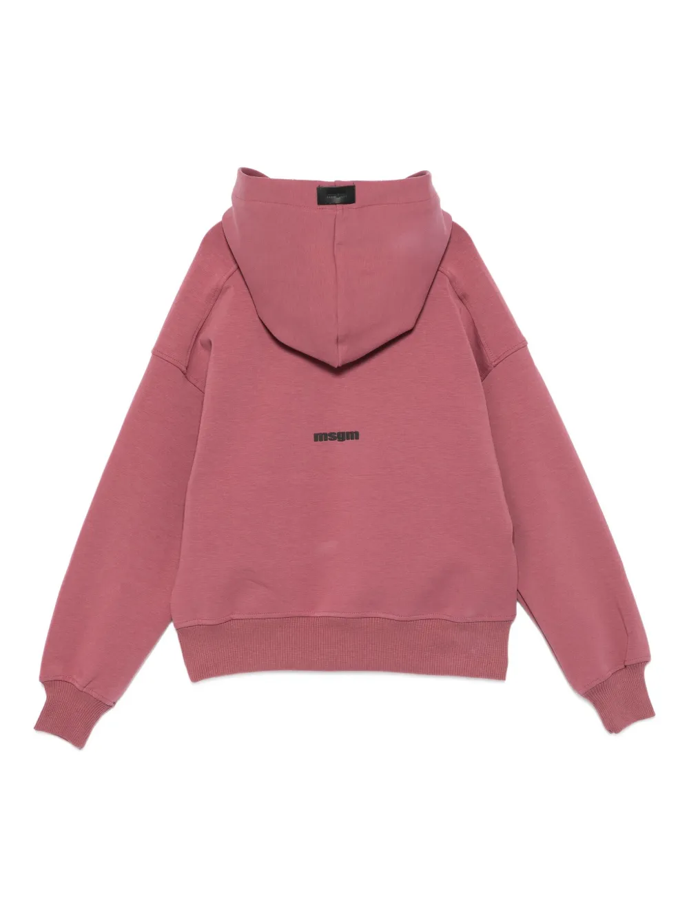 Худи с карманом-муфтой и логотипом Msgm Kids, розовый — фото 2