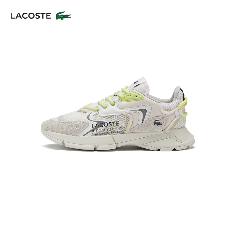 

Кроссовки мужские Lacoste Neo повседневные, белый / зеленый