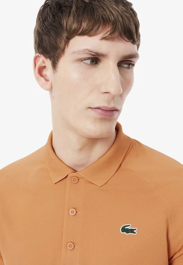 Классическая теннисная рубашка-поло Lacoste Sport, Orange Iy — фото 4