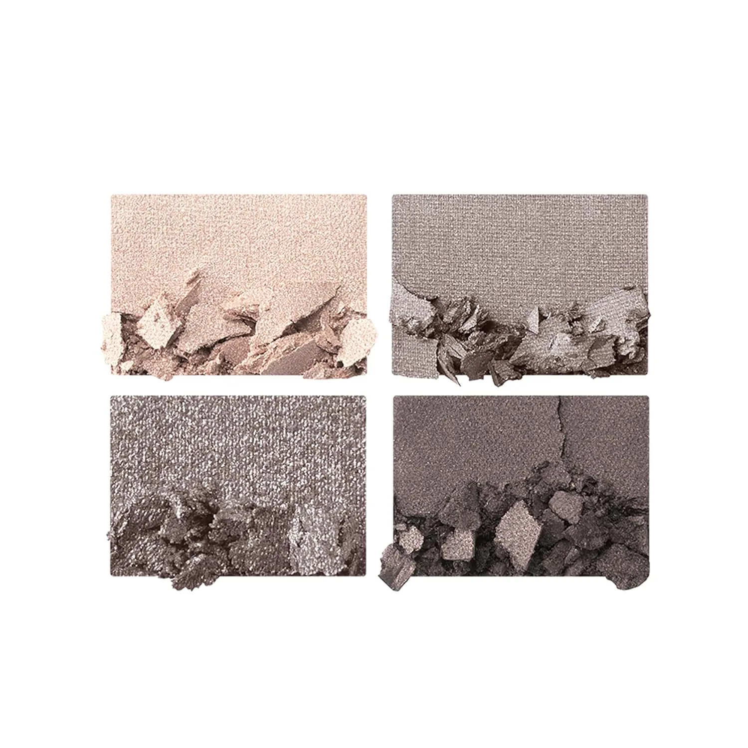 Палетка теней для век Charlotte Tilbury Luxury Palette Eyeshadow - палетка с мерцающими, металлическими и матовыми сатиновыми оттенками, содержащая 4 взаимодополняющих оттенка., The Rock Chick - grey and charcoal — фото 2