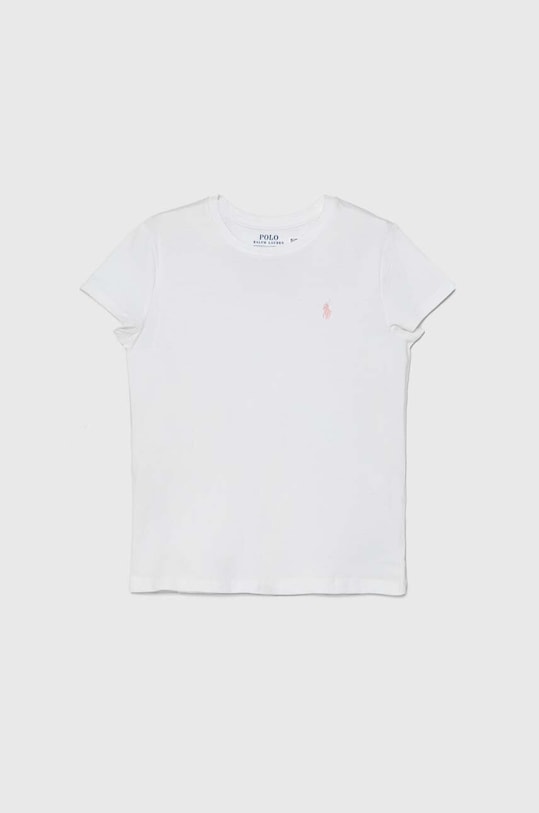 

Детская хлопковая футболка Polo Ralph Lauren, белый