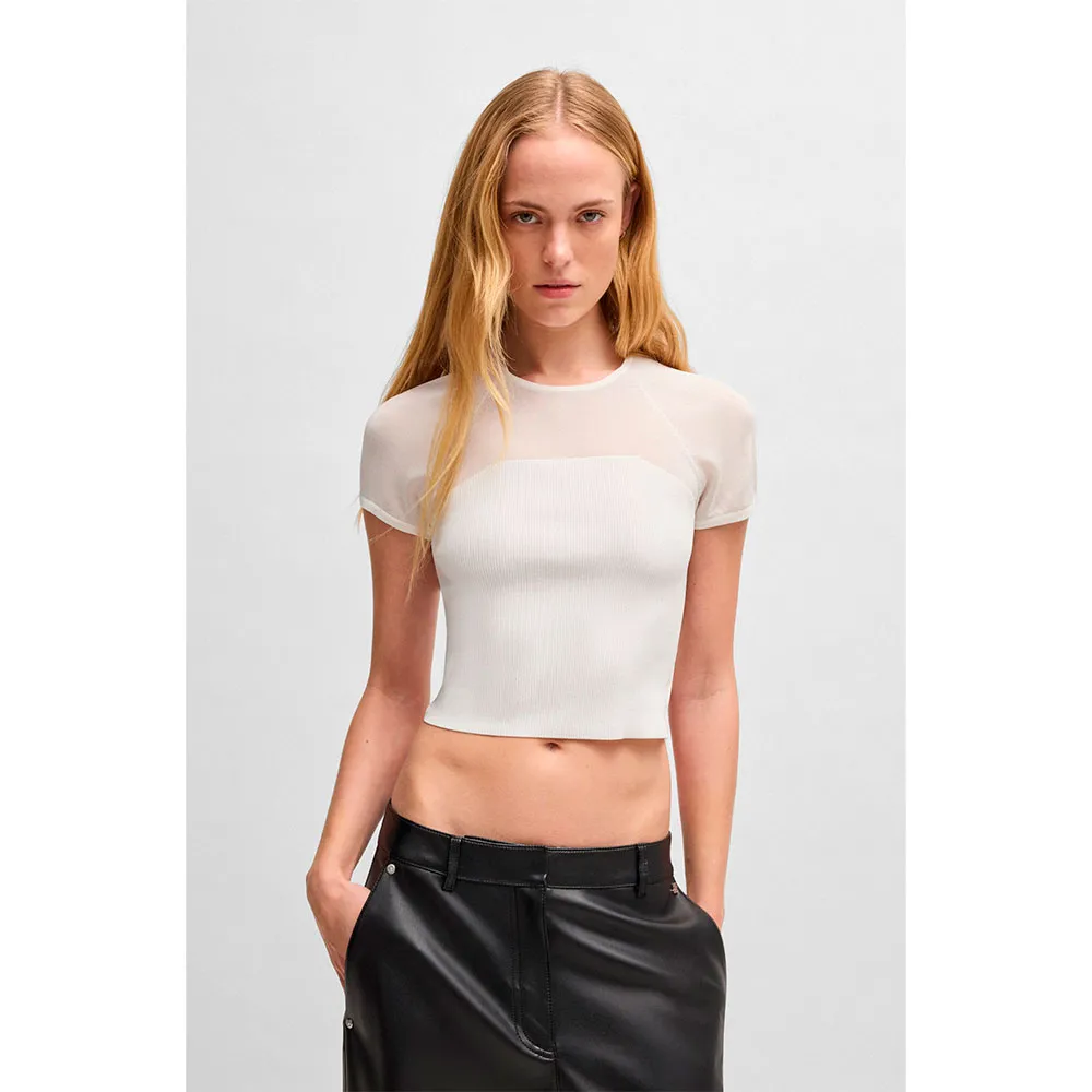 

Свитер HUGO Slevetta 10270371 short sleeve, белый