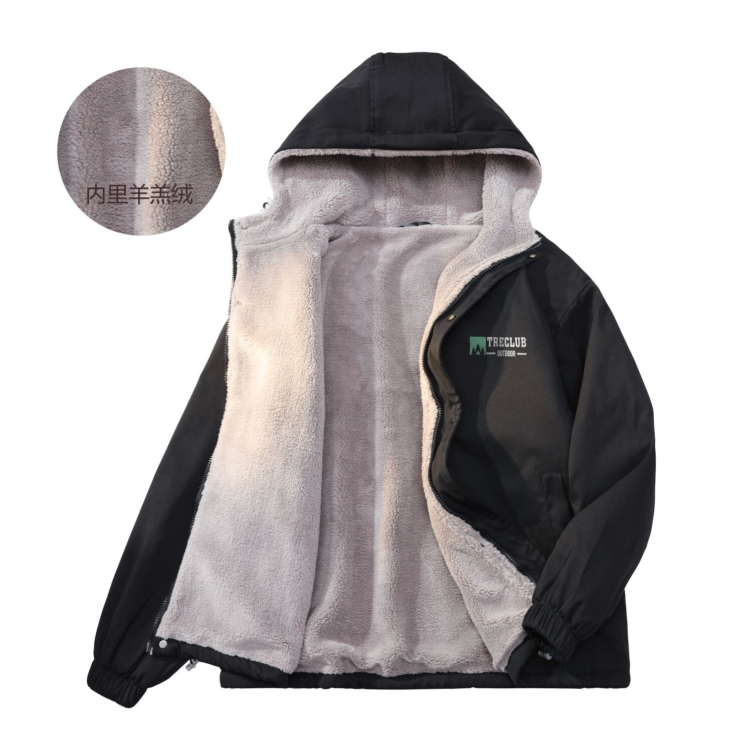 

Пуховики Unisex Tre Club, 2 шт (Хаки Пальто+Случайная Куртка)