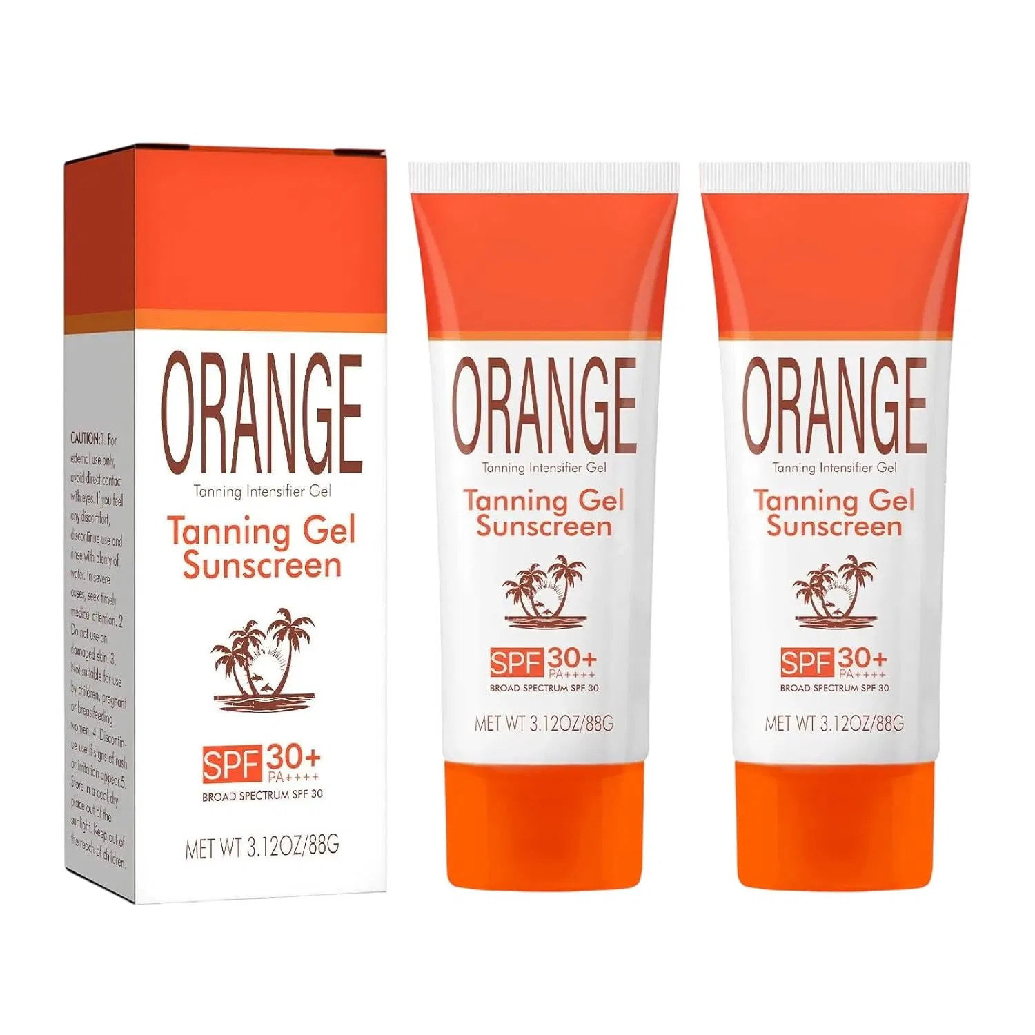 Гель для загара с SPF 30 и экстрактом апельсина, 88 мл (2 шт.) Generisch, 2Pc