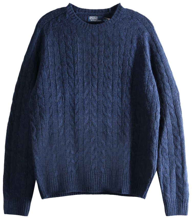 

Свитер Polo Ralph Lauren Original Label с длинными рукавами и круглым вырезом, синий