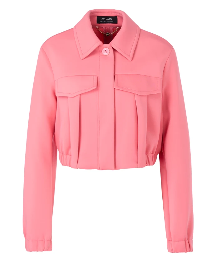 

Короткая куртка-майка из дайвинга в джинсовом стиле. Marc Cain, розовый