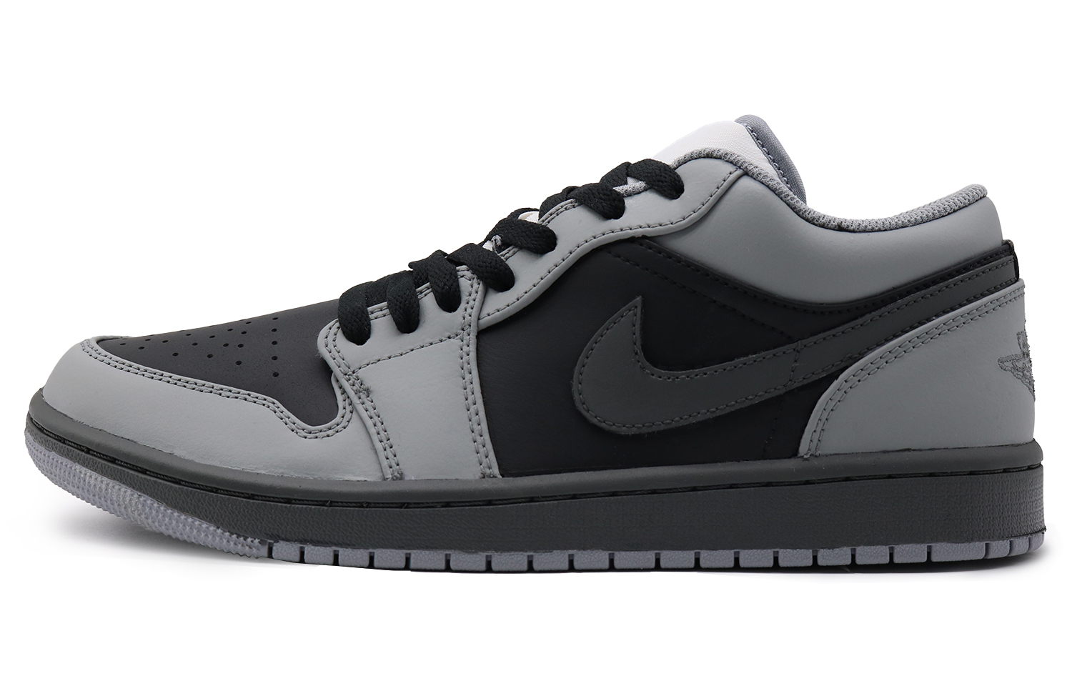 

Кроссовки Air Jordan 1 Vintage Basketball Shoes Men Low-top Black/grey, серый