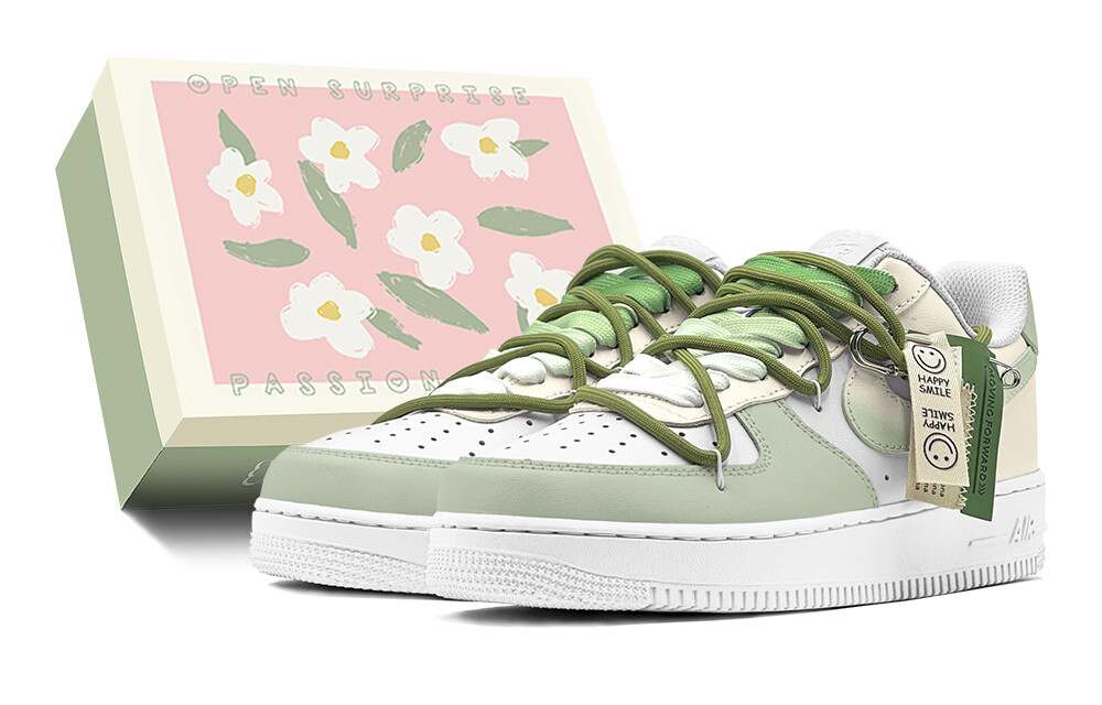 

Кроссовки Nike Air Force 1 Skateboarding Shoes Women's Low-top Yellow, желтый