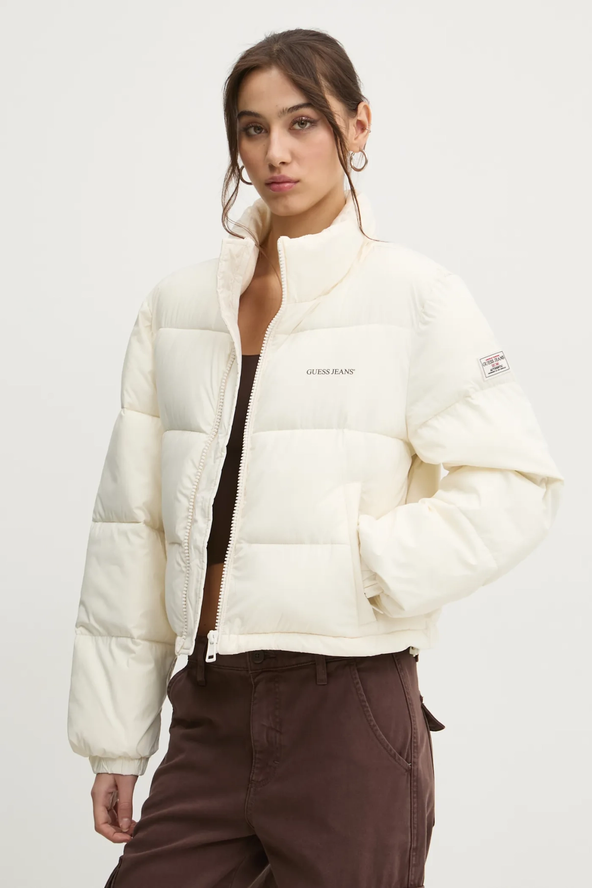 

Куртка Guess Jeans, бежевый