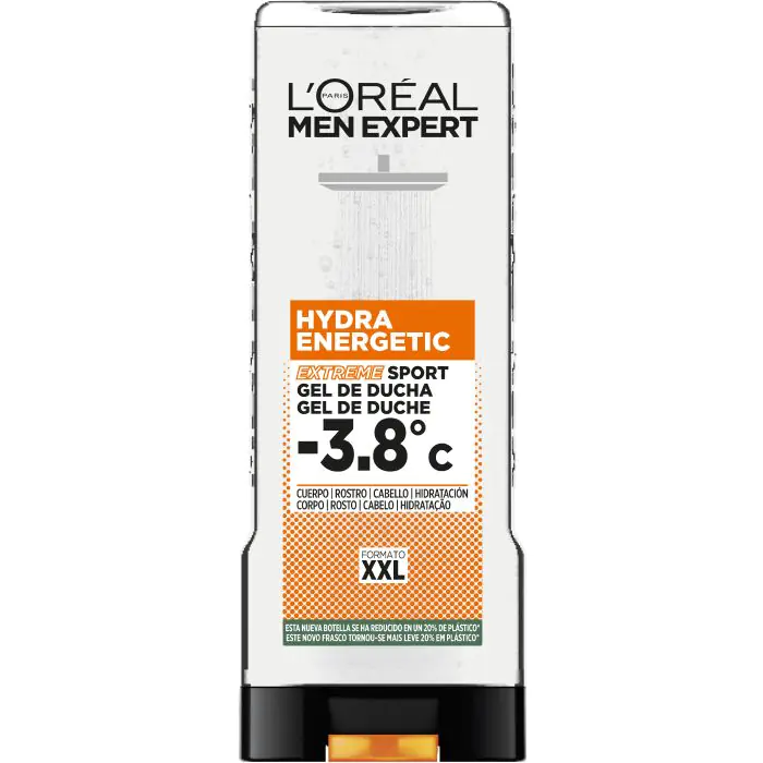 

Гель для душа men expert gel de ducha hydra energetic extreme sport con sensación de frescor L'Oréal París, объем 400 мл