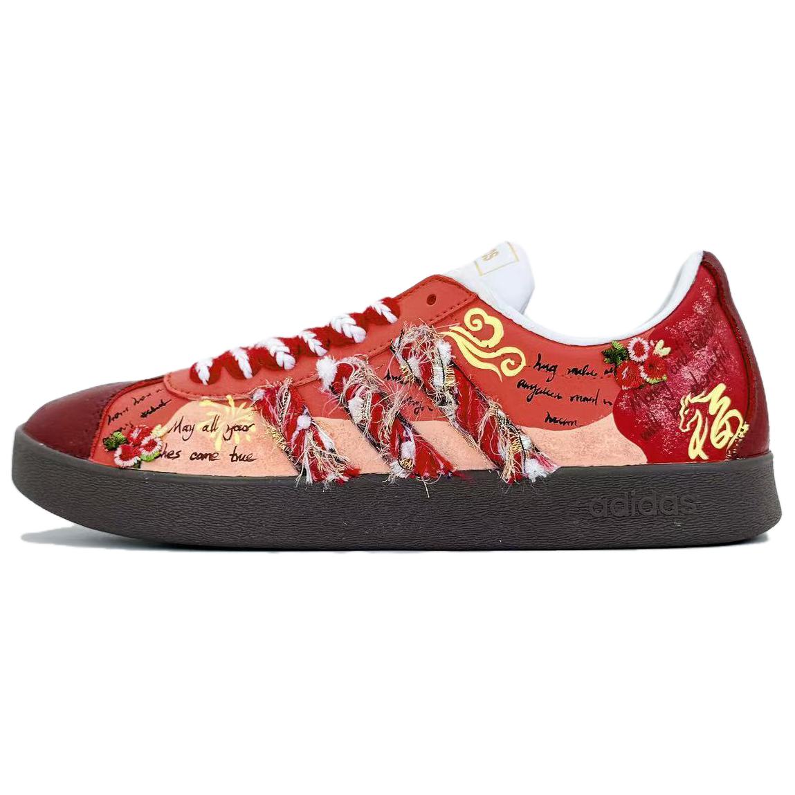 

Adidas Neo VL Court 2.0 Fantasia, Love Planner Кожаные противоскользящие низкие кроссовки для скейтбординга Unisex красные