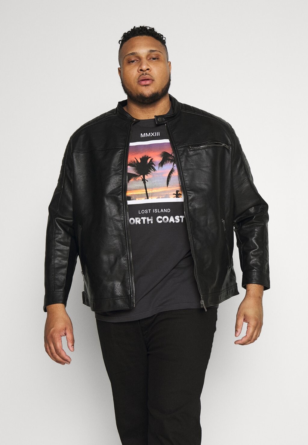 

Куртка из искусственной кожи Jack & Jones JCOROCKY JACKET, цвет Black, Черный, Куртка из искусственной кожи Jack & Jones JCOROCKY JACKET, цвет Black