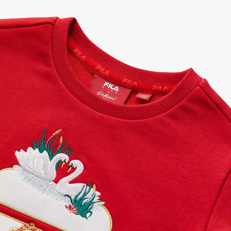 Детский свитшот Pre-school FILA KIDS, красный — фото 4