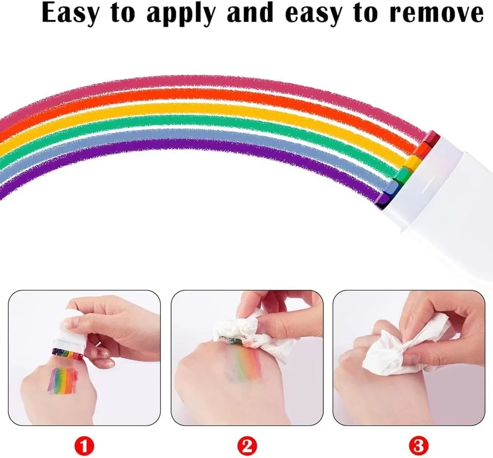 Набор для росписи лица и тела Rainbow 2 шт Jalucry Jalucdnry — фото 3