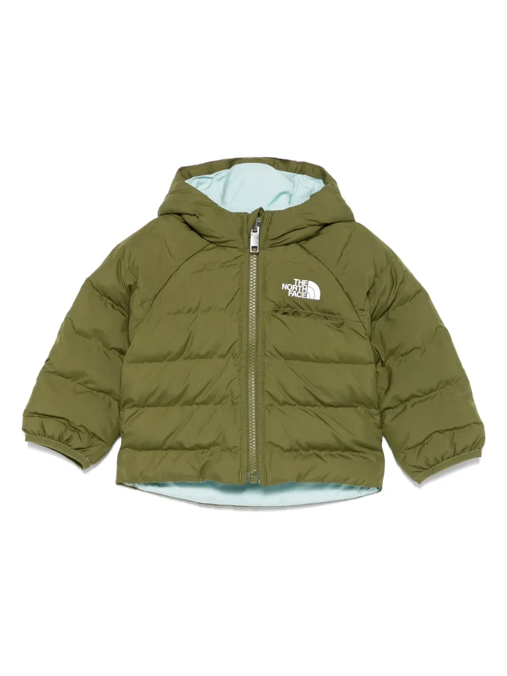 Двусторонняя куртка Perrito The North Face Kids, зеленый