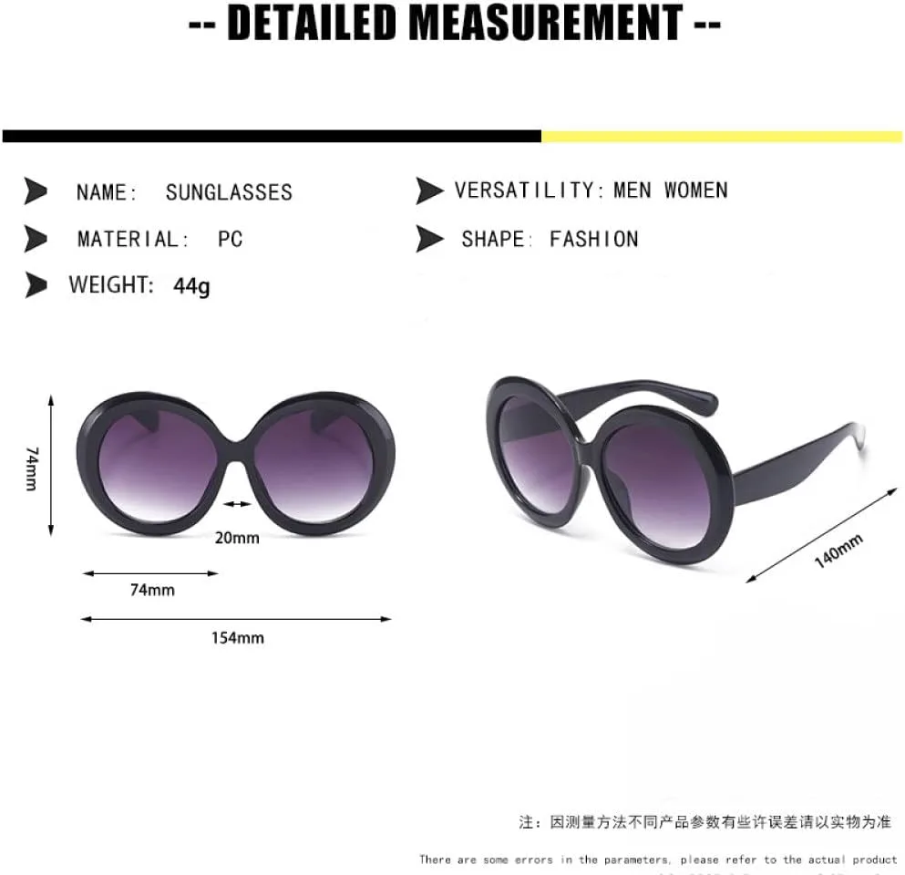 

Винтажные большие круглые солнцезащитные очки 2027 года для женщин, коричневый градиент, увеличенного размера, модные женские зеркальные прозрачные очки MTZJH, C4
