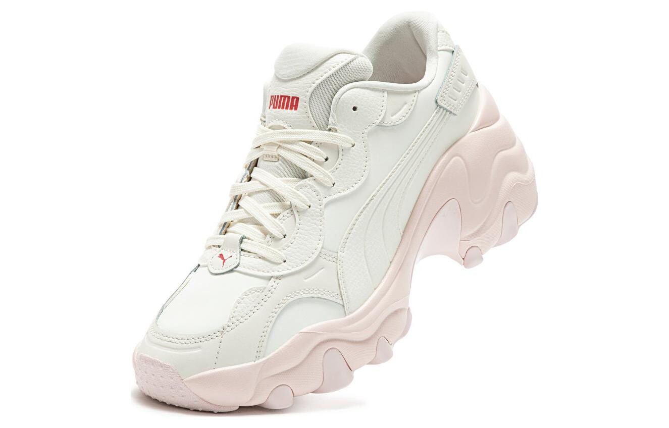 Женские кроссовки на танкетке Puma Pulsar на массивной танкетке, White/Pink — фото 4