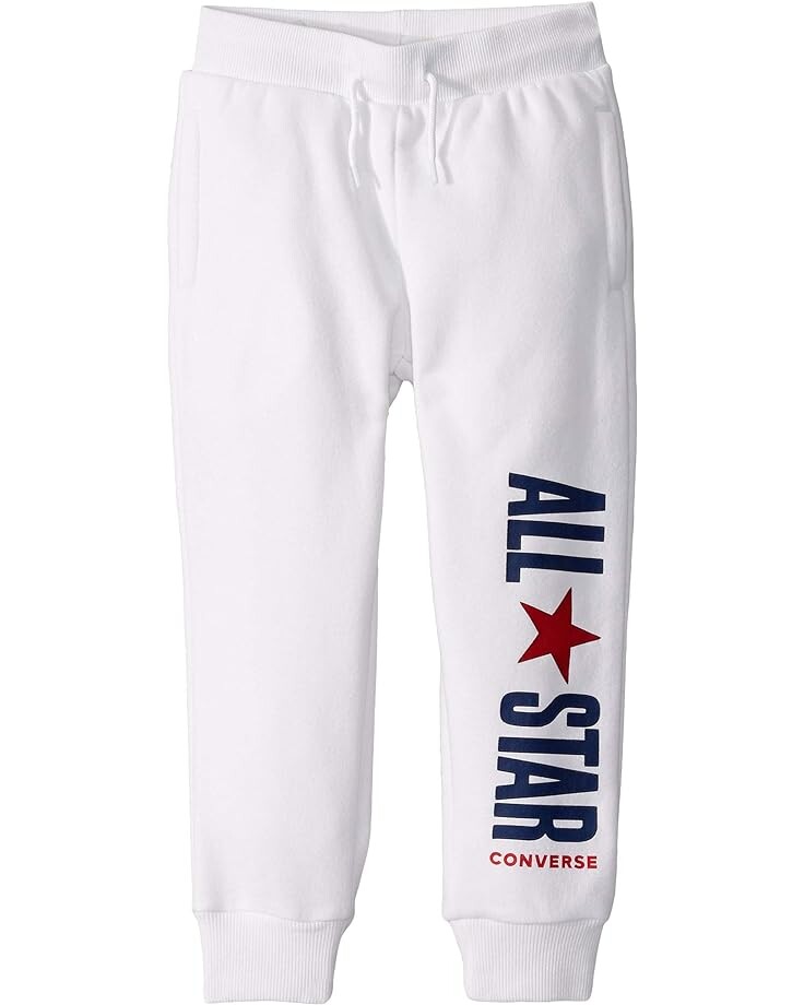

Брюки Converse Fleece All Star Logo Joggers, белый