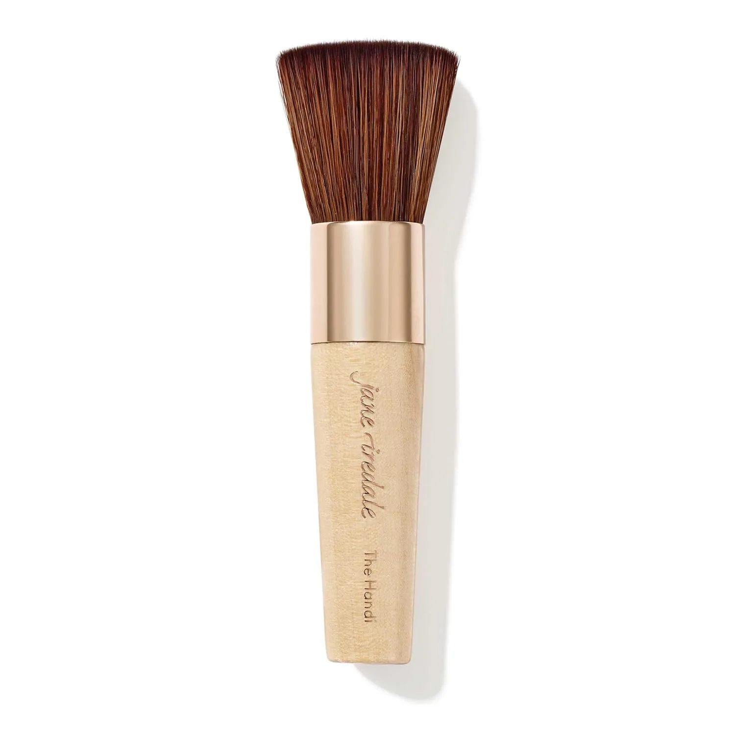 Кисть Jane Iredale The Handi Brush, средняя, полуплотная, для контролируемого и равномерного нанесения пудры, веганский продукт, не тестируется на животных., Rose Gold