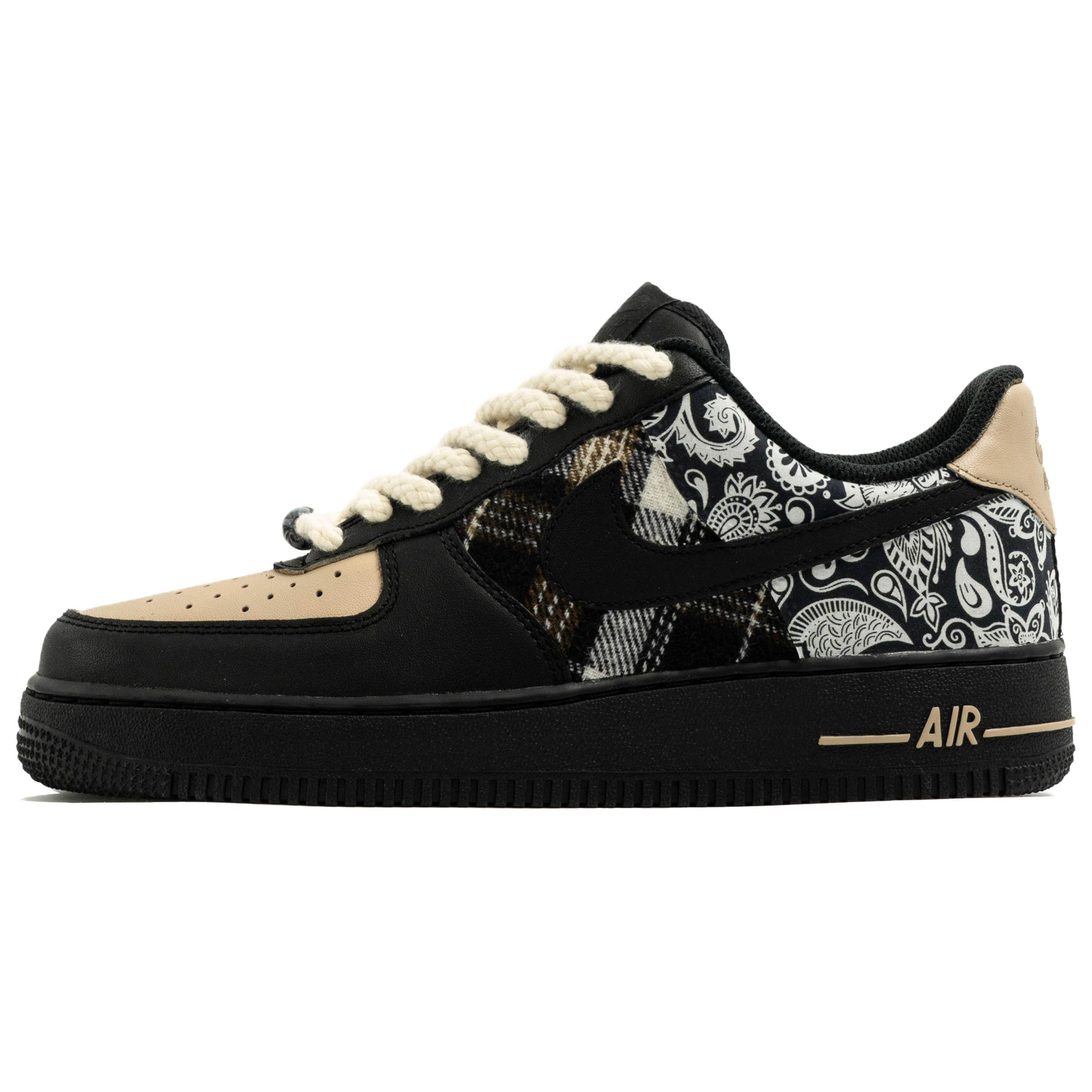 Nike Скейтбордные кроссовки Air Force 1, унисекс, низкие, коричневый — фото 3