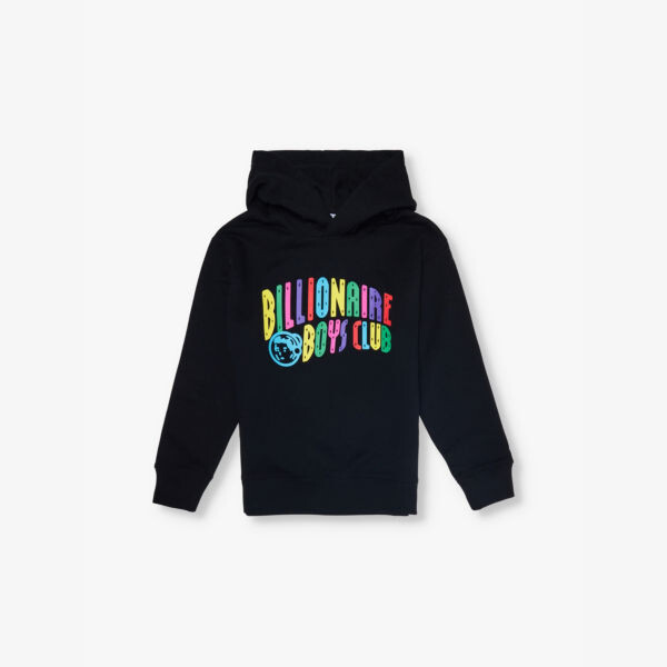 

Толстовка с капюшоном из хлопкового трикотажа с принтом бренда 4-16 лет Billionaire Boys Club, черный