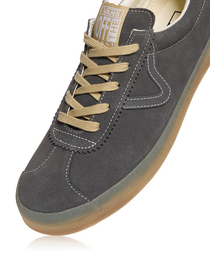 Мужские спортивные низкие кроссовки Vans, коричневый/бежевый — фото 4
