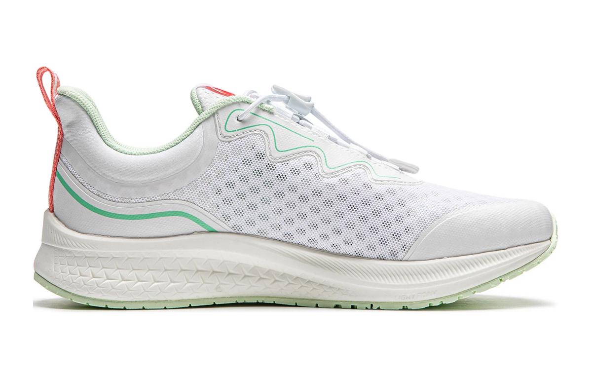 

Light Leap 1.0 Low Top Детские кроссовки для белого зеленый LINING YOUNG, Стандартный белый/Охлаждающий зеленый