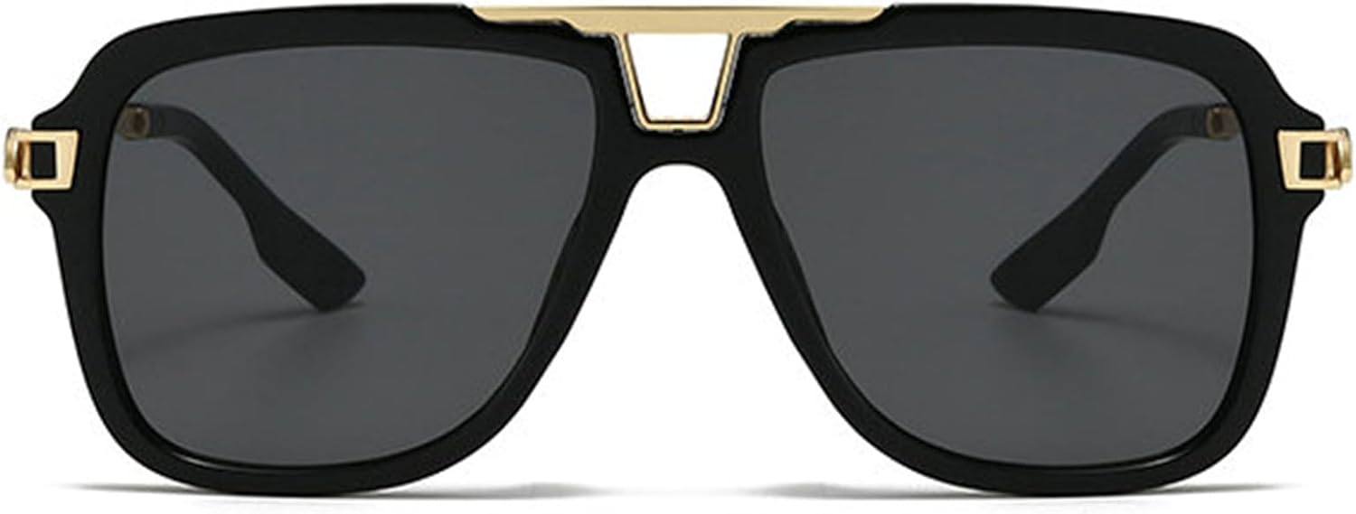 

Солнцезащитные очки Willochra Retro с двойной оправой, квадратной формы, для женщин, увеличенного размера, стильная дизайнерская оправа, очки-пилот, винтажные солнцезащитные очки, C1