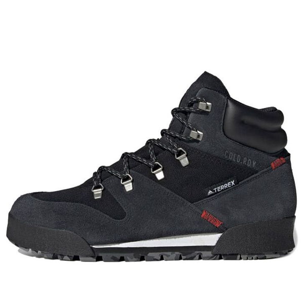 

Кроссовки terrex snowpitch cold.rdy 'black scarlet' Adidas, черный