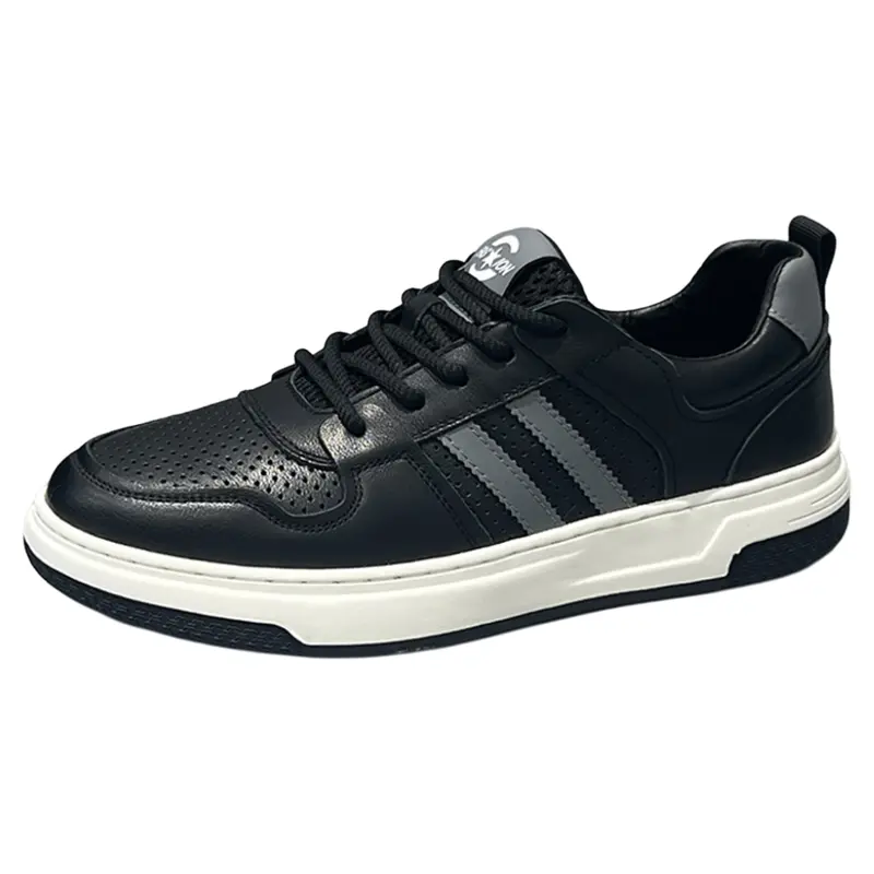 

ZUOSAISI Низкие скейтерские кроссовки мужские черные дышащие, цвет Black (Breathable)