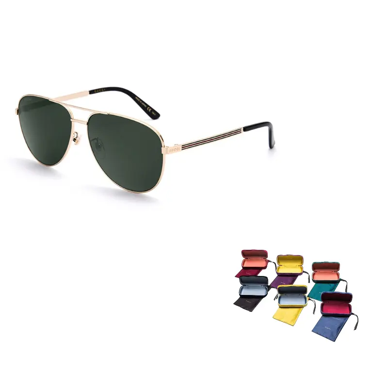

GUCCI Солнцезащитные очки для мужчин, 002 Green Lens