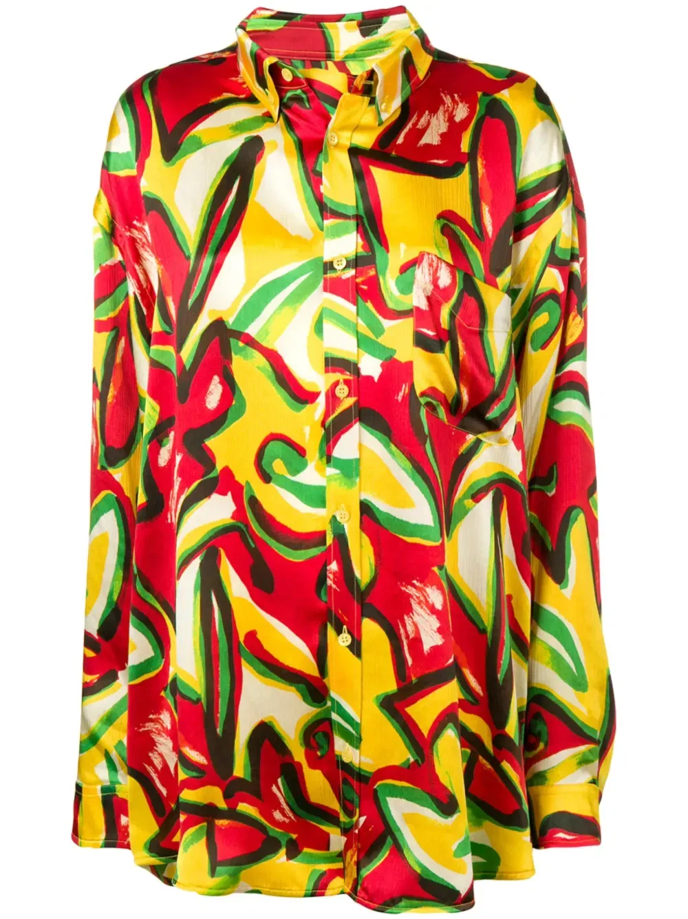 Блузка с шарфом Balenciaga, желтый
