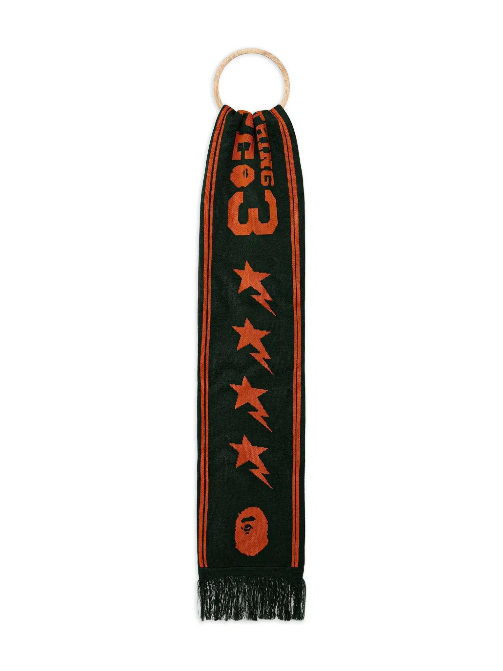 

Шарф с логотипом A BATHING APE, зеленый