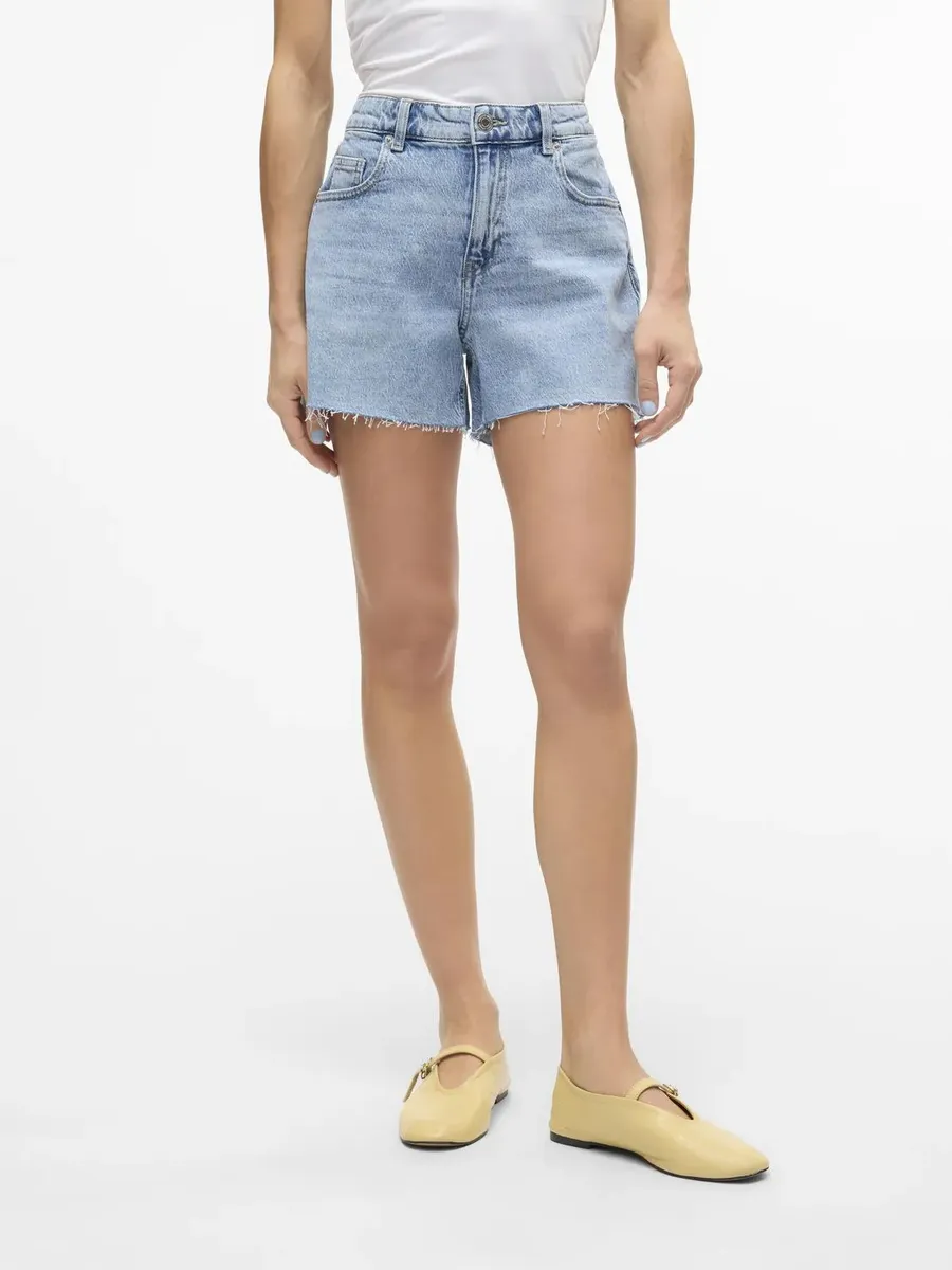 

Джинсовые шорты Vero Moda "VMTESS MR SHORT DNM SHORTS MIX GA NOOS", голубой