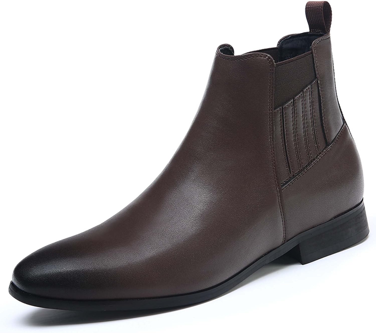 

Мужские ботинки челси: модные, в городском стиле, деловые, повседневные, формальные, с противоскользящим покрытием, удобные, подходят для офисной униформы, банкетов, свадебных костюмов, высокие кожаные ботинки Generic, коричневый