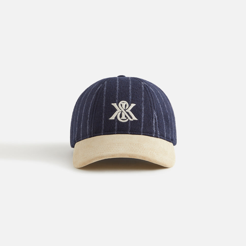 

Бейсболка Kith Women Richards Pinstripe Wool Cricket Cap, черный