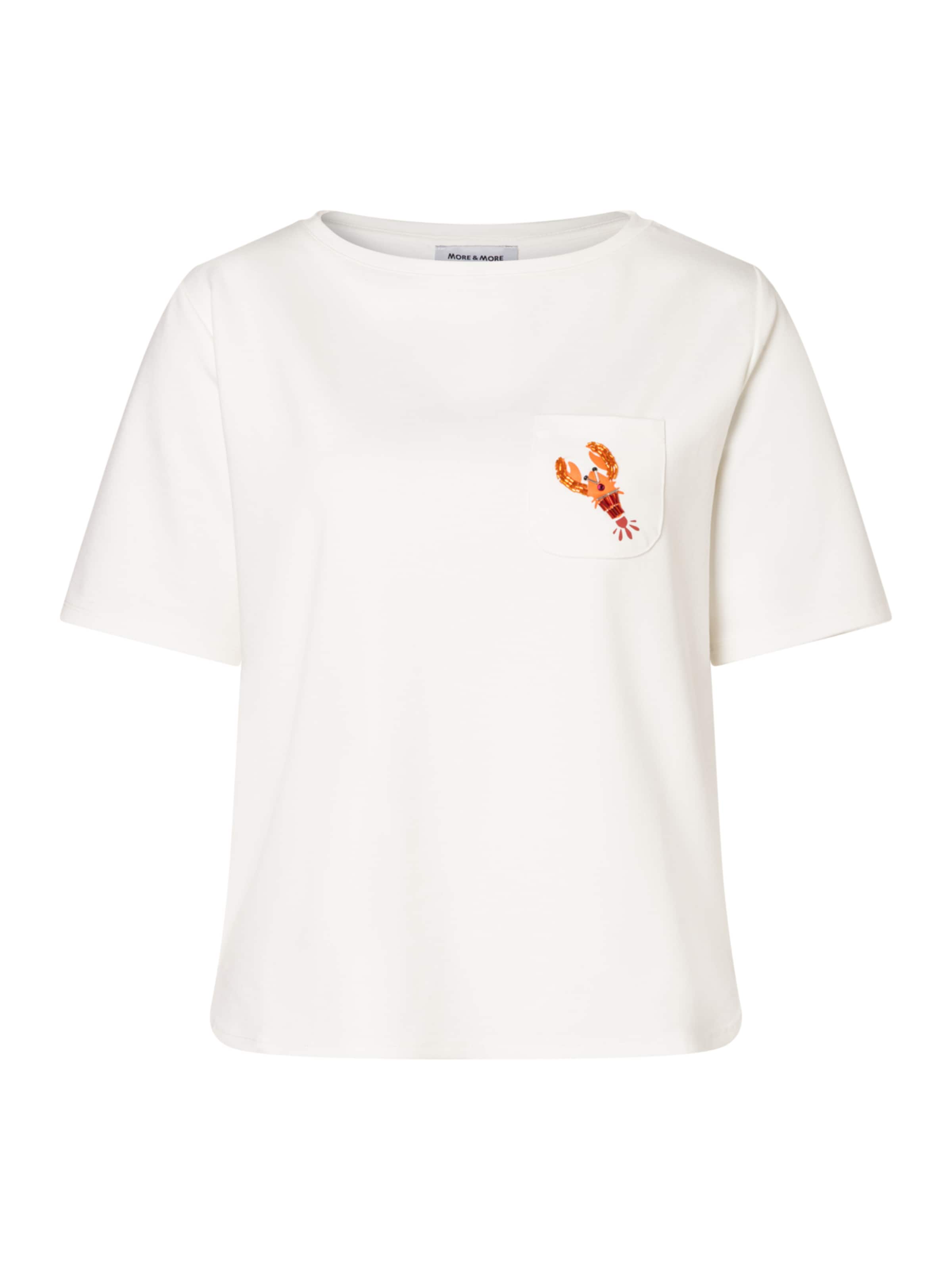 

MORE & MORE Футболка в цвете Off White, Белый, MORE & MORE Футболка в цвете Off White