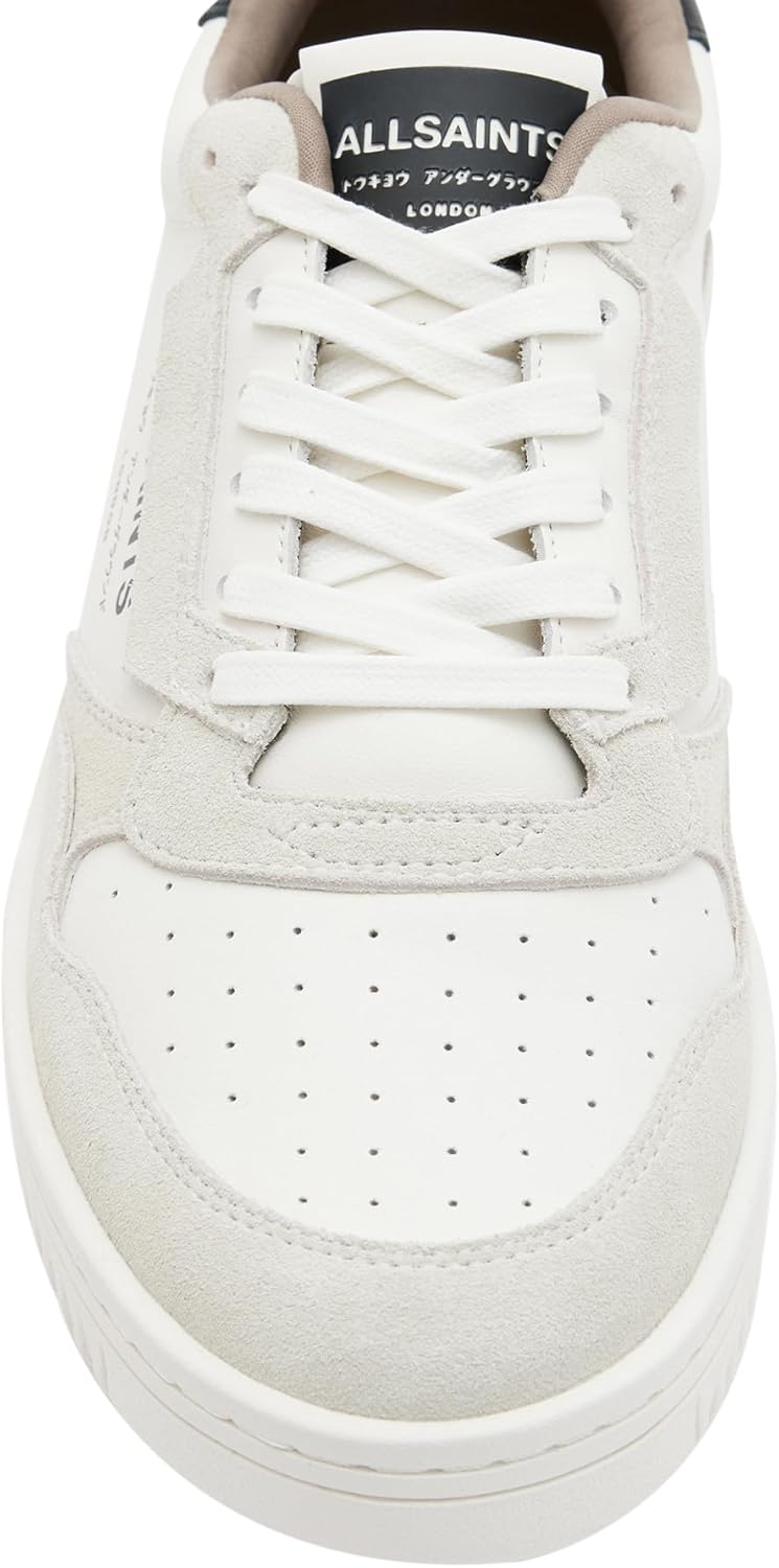 Мужские кеды AllSaints Regan Low Top, белый/черный — фото 2