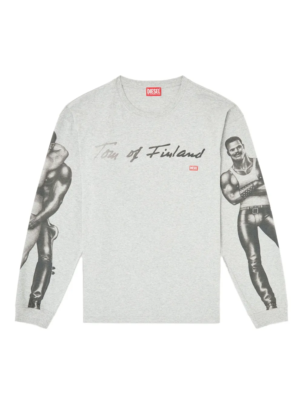 

Футболка с принтом из коллаборации с Tom of Finland Foundation DIESEL, серый