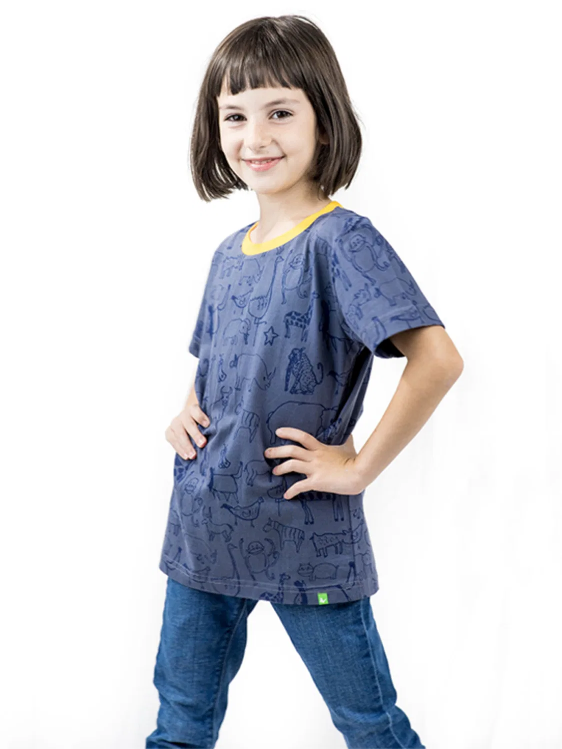 Футболка 'WANYAMA' Kipepeo Clothing, Dusty Blue — фото 3