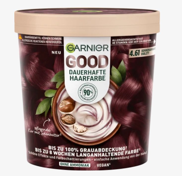 

Краска для волос без аммиака Ganier Good фиолетовый 4.61 Garnier