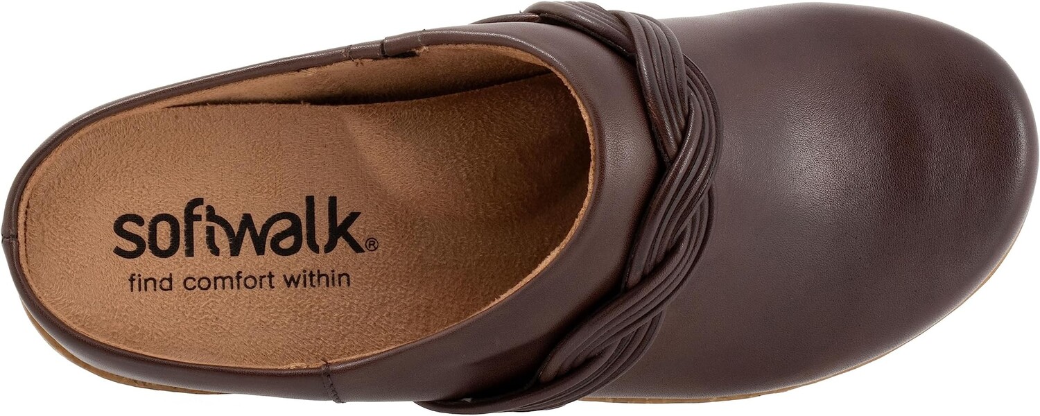 Сабо SoftWalk Arvada Twist, цвет Dark Brown — фото 2