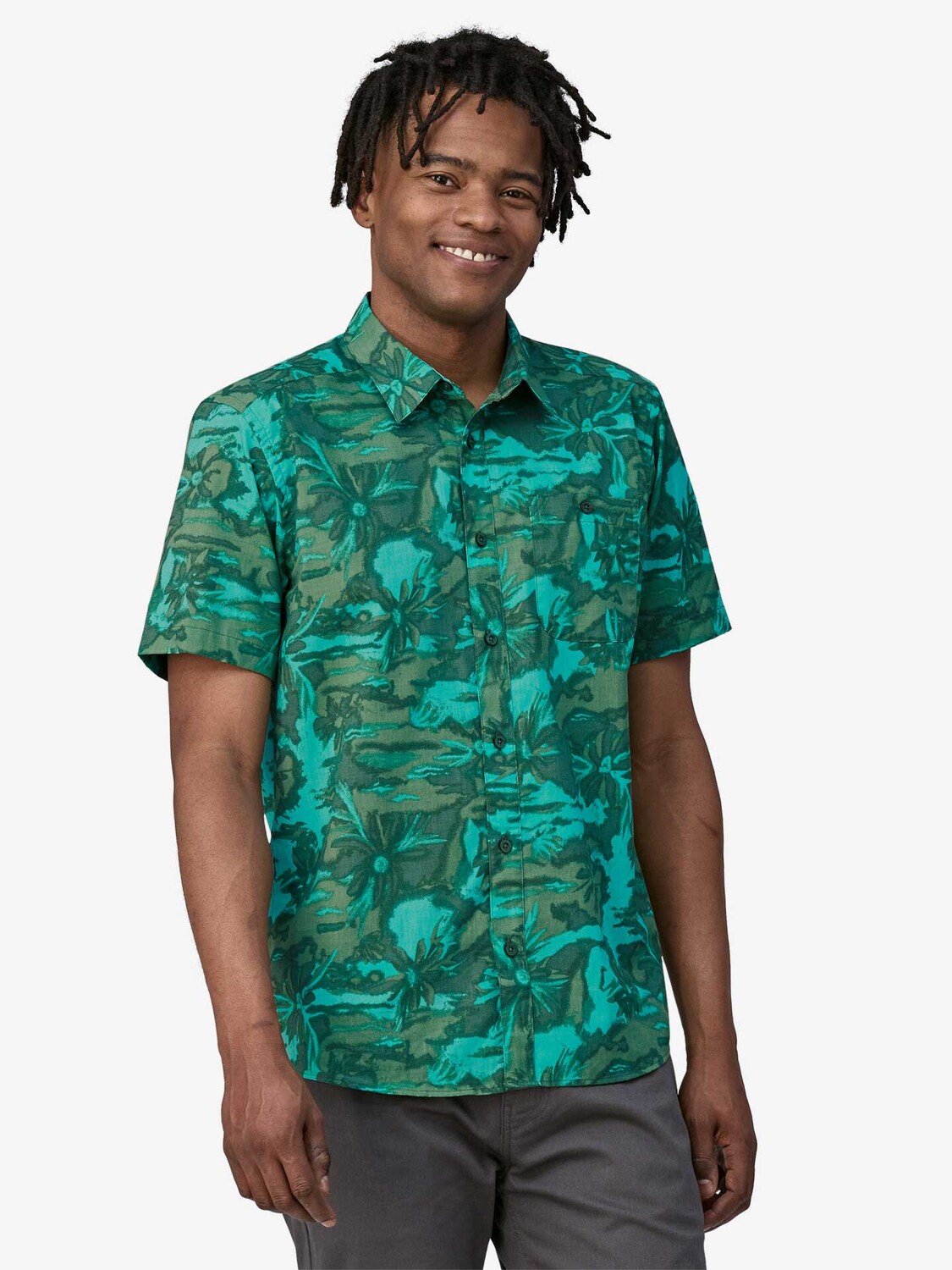 

Рубашка Patagonia M's Go To Shirt, зеленый